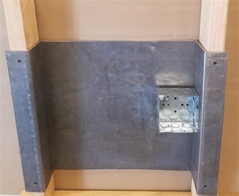 lead shielding for electrical boxes|led backing for electrical box.